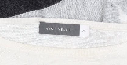 Womens UK Size XS Mint Velvet Grey Pullover Jumper