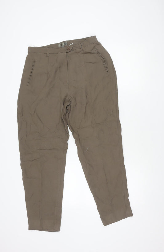 Womens UK Size 10 Jigsaw   Brown Trousers