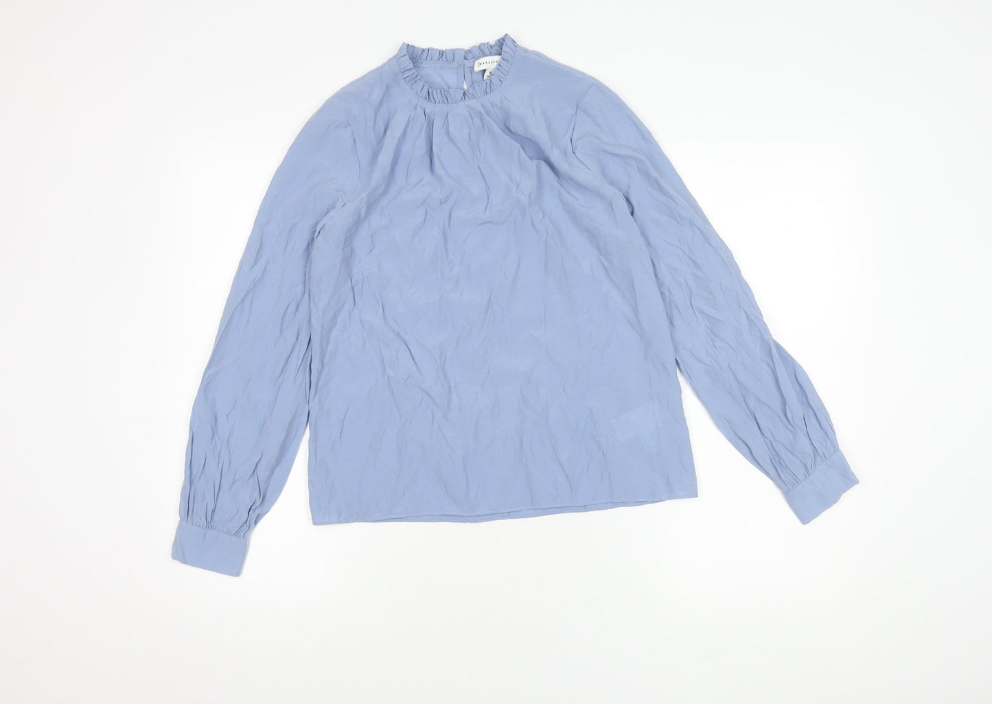 Womens UK Size 6 Warehouse Blue Basic Blouse