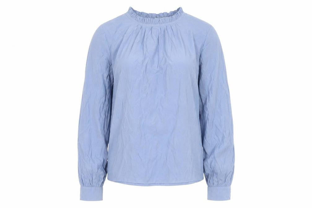 Womens UK Size 6 Warehouse Blue Basic Blouse