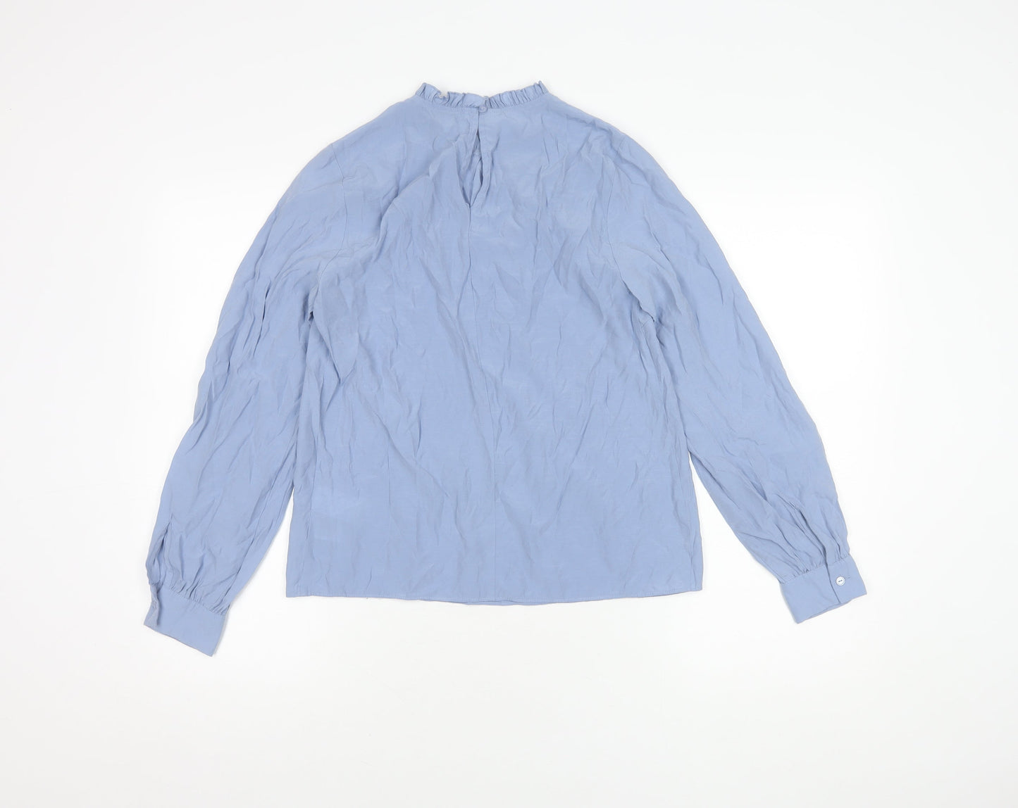 Womens UK Size 6 Warehouse Blue Basic Blouse