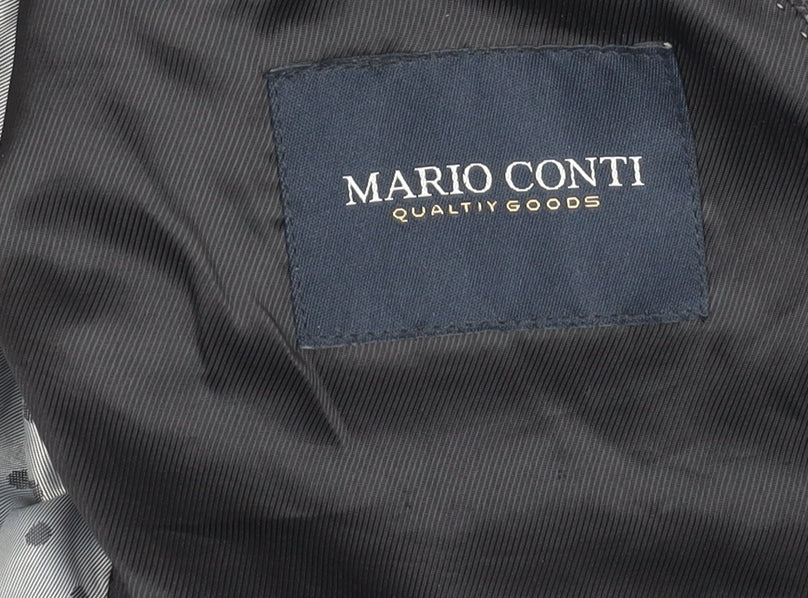 Mens UK Size 50 Mario Conti Grey Overcoat