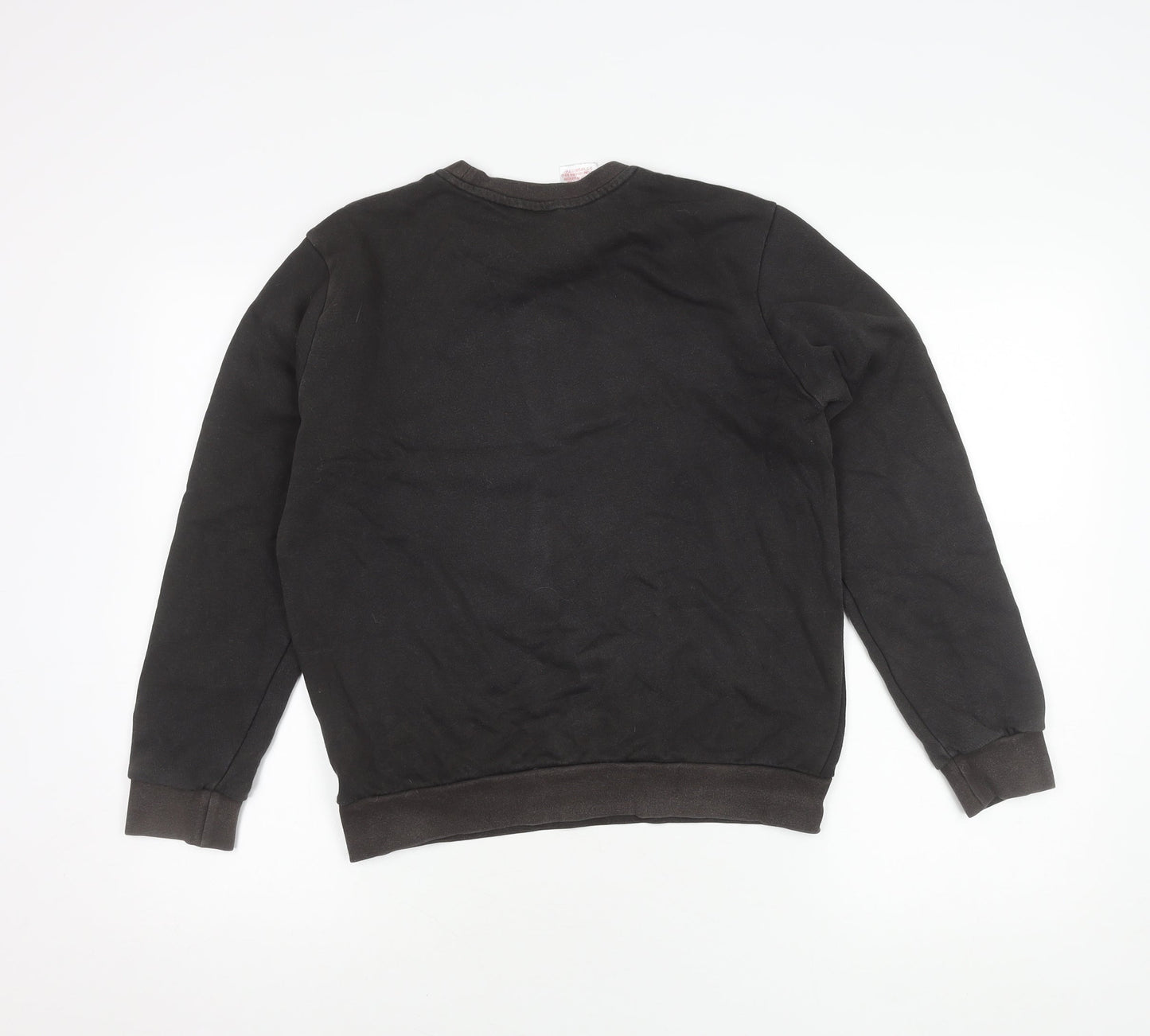 Adidas Boys Black Logo Pullover Sweatshirt 13-14 Years