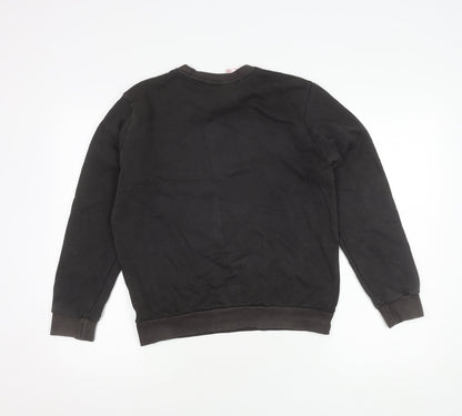 Adidas Boys Black Logo Pullover Sweatshirt 13-14 Years