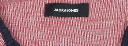 Jack & Jones Men's Red 2XL Polo Shirt