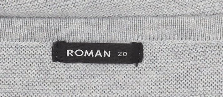 Womens UK Size 20 Roman Multicoloured Pullover Jumper