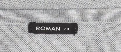 Womens UK Size 20 Roman Multicoloured Pullover Jumper