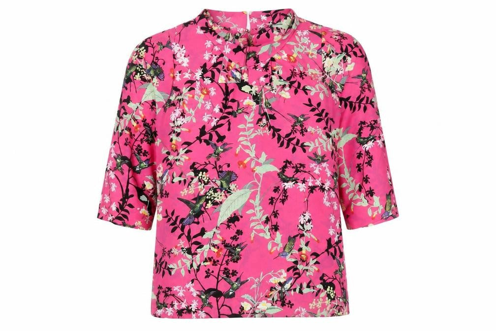 Womens UK Size 12 Oasis Multicoloured Basic Blouse