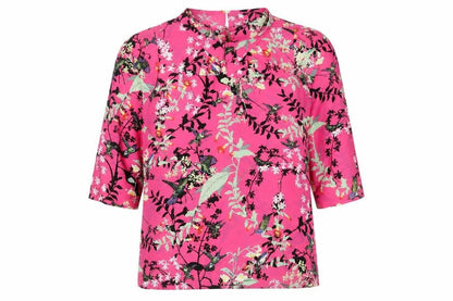 Womens UK Size 12 Oasis Multicoloured Basic Blouse