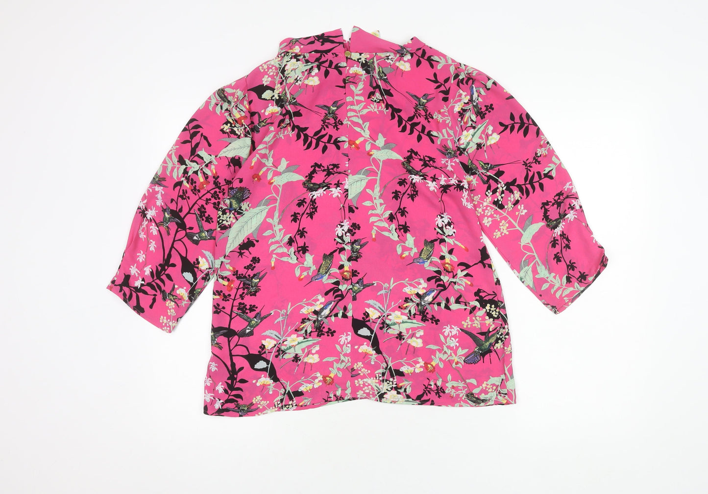 Womens UK Size 12 Oasis Multicoloured Basic Blouse