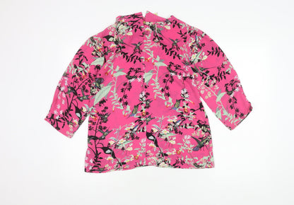 Womens UK Size 12 Oasis Multicoloured Basic Blouse