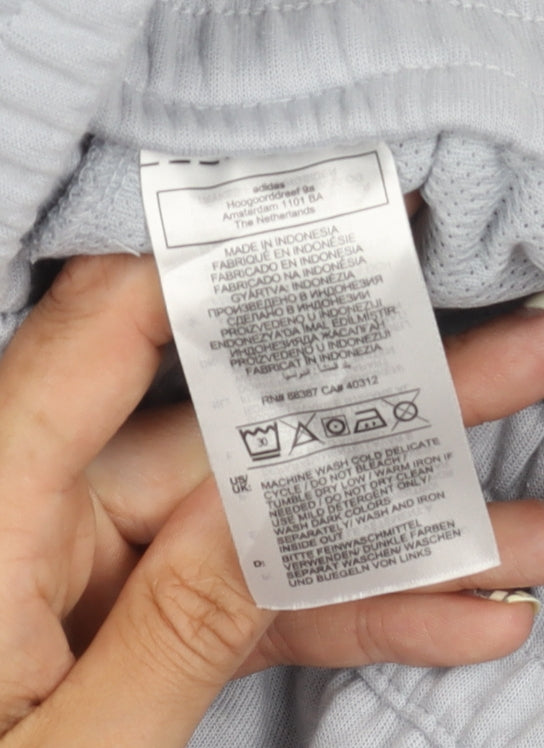 Adidas Women's Grey Jogger Trousers Size 8, Gym & Training