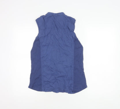 Womens UK Size 12 Klass Blue Basic Blouse