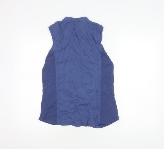 Womens UK Size 12 Klass Blue Basic Blouse