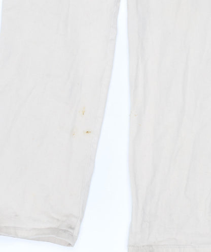 Womens UK Size 12 Gloria Vanderbilt  Straight Ivory Jeans