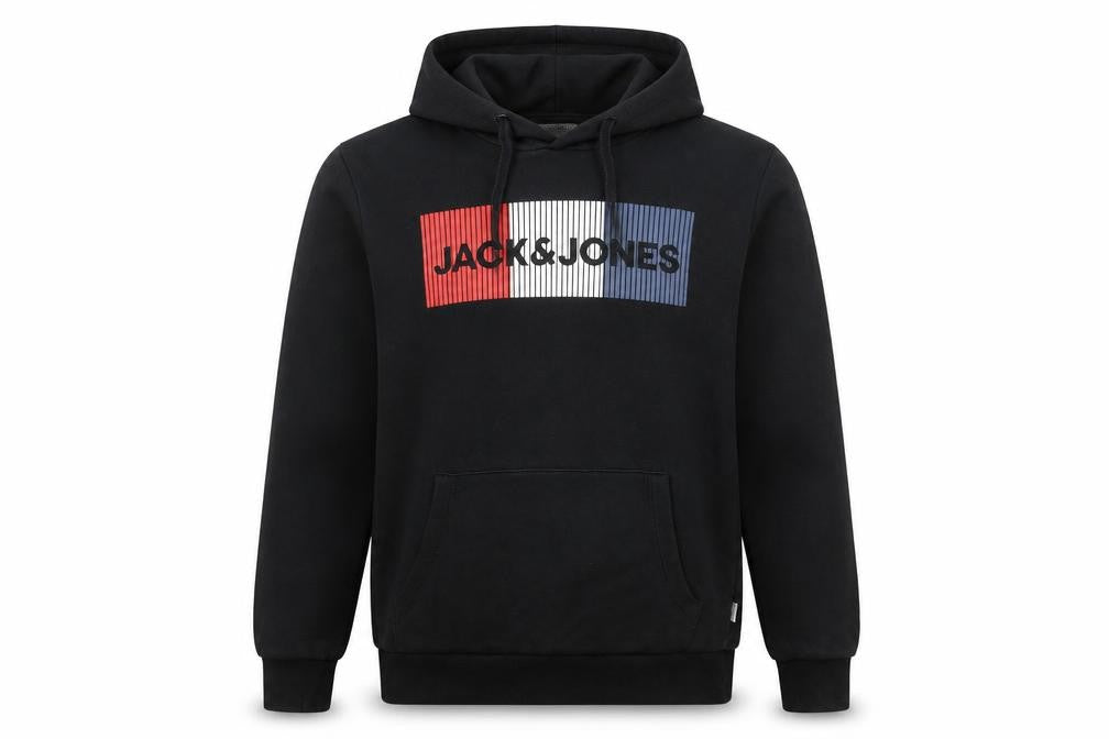 Mens UK Size XS JACK & JONES Black Pullover Hoodie