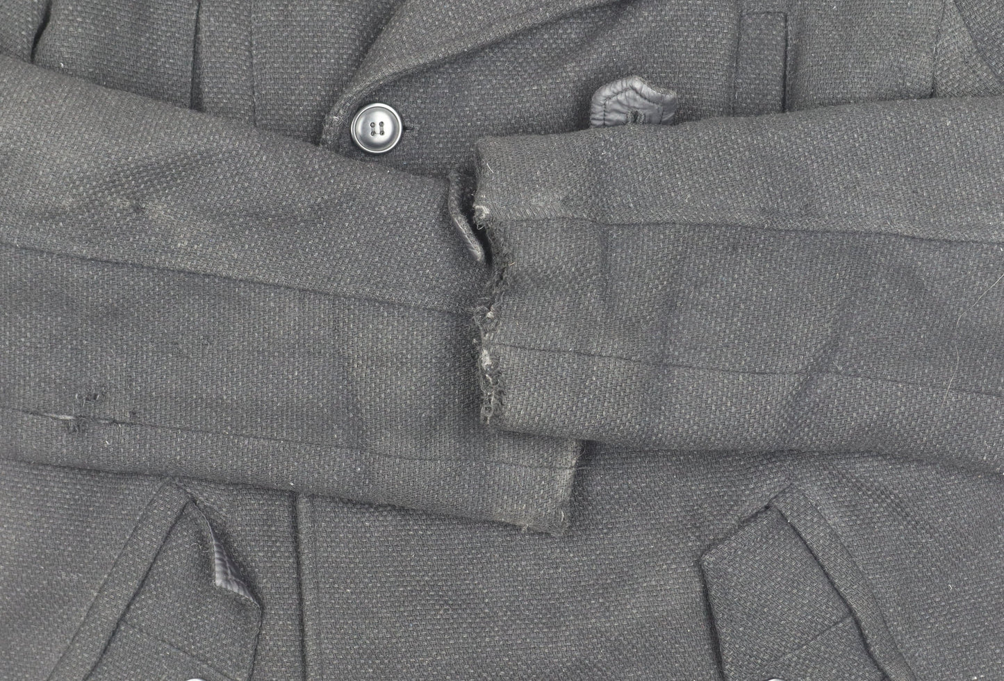 Mens UK Size M Jules Black Pea Coat
