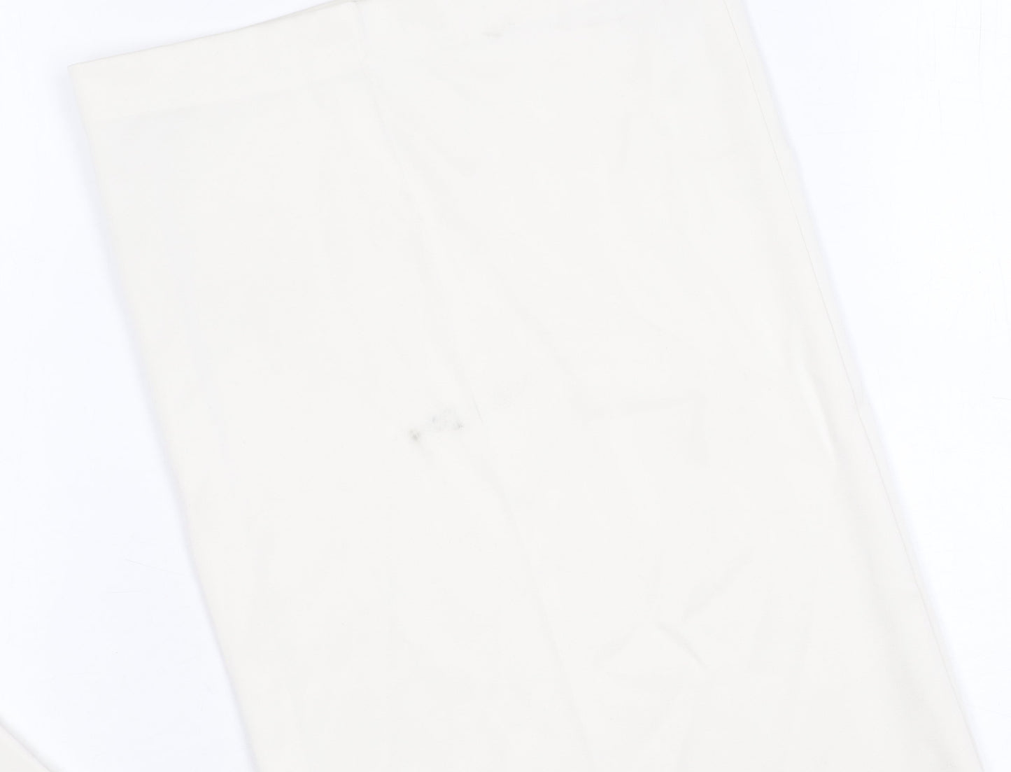 Womens UK Size 14 Marks and Spencer Regular Fit  Ivory Trousers