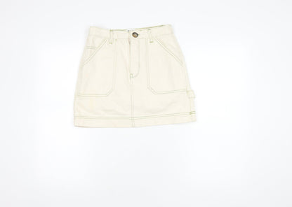 BDG Women's Ivory Cargo Skirt, Size S