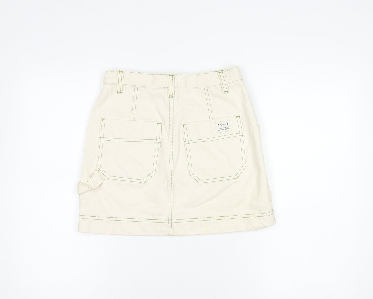 BDG Women's Ivory Cargo Skirt, Size S