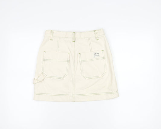 BDG Women's Ivory Cargo Skirt, Size S