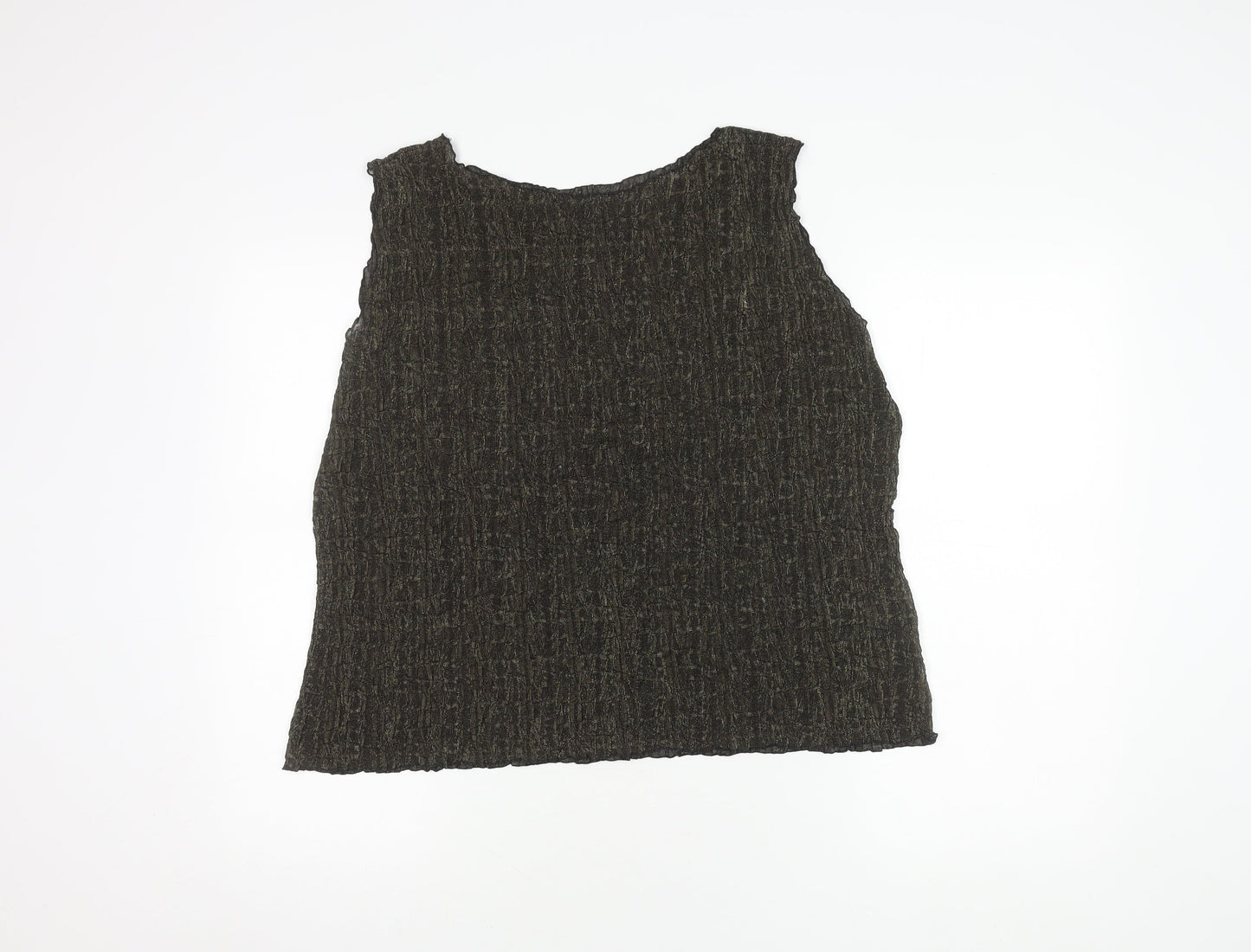 Womens UK Size 22 Marks and Spencer Gold Basic Tank