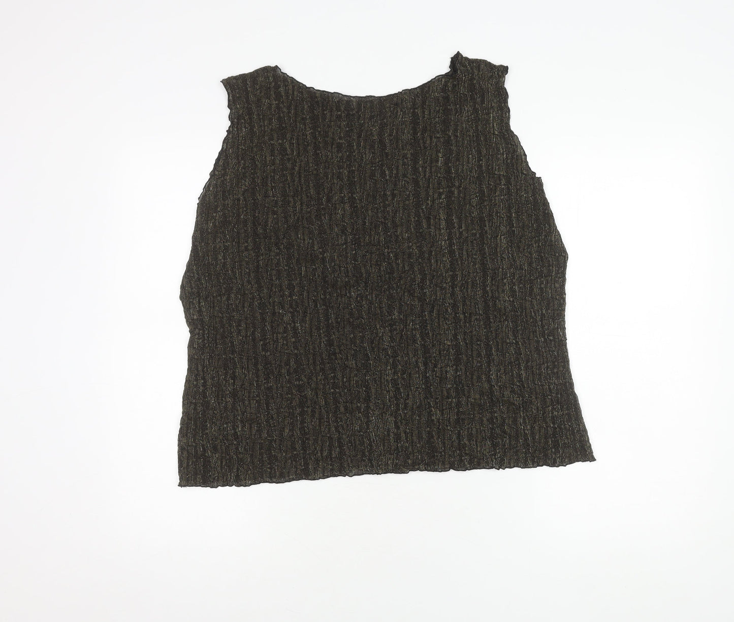 Womens UK Size 22 Marks and Spencer Gold Basic Tank