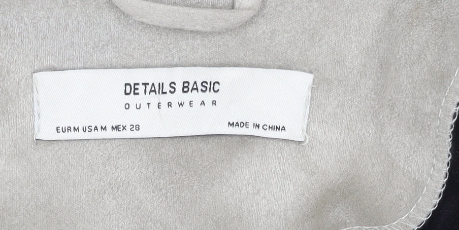 Details Basic Women's Grey Biker Jacket Size R