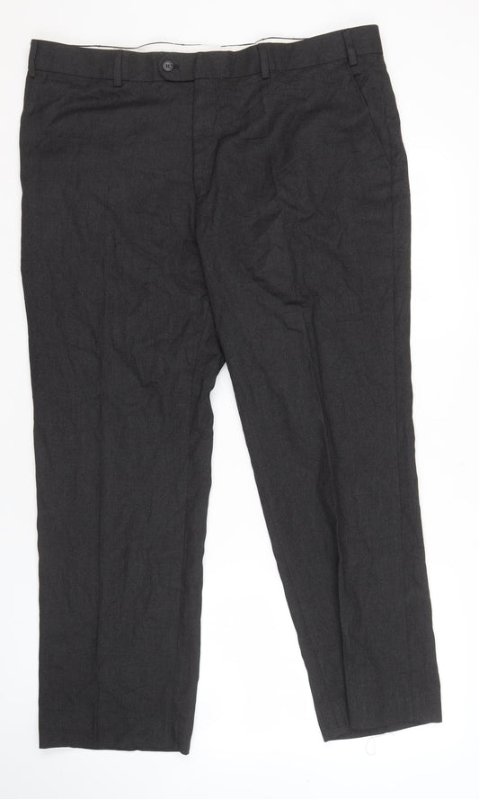 Mens UK Size 40 Centaur   Black Trousers
