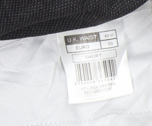Mens UK Size 40 Centaur   Black Trousers
