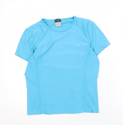 Nike Women's Blue Athletic T-Shirt L