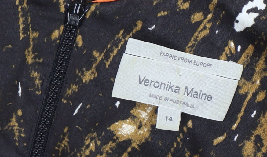 Veronika Maine Women's Multicoloured Dress Size 14