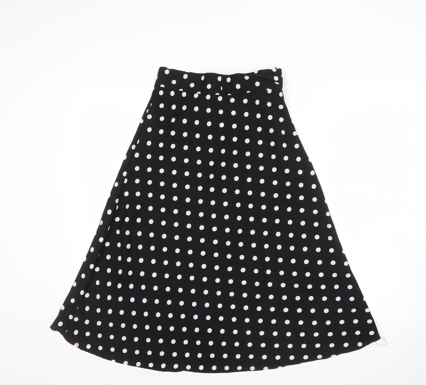 Coast Women's Black A-Line Midi Polka Dot Skirt