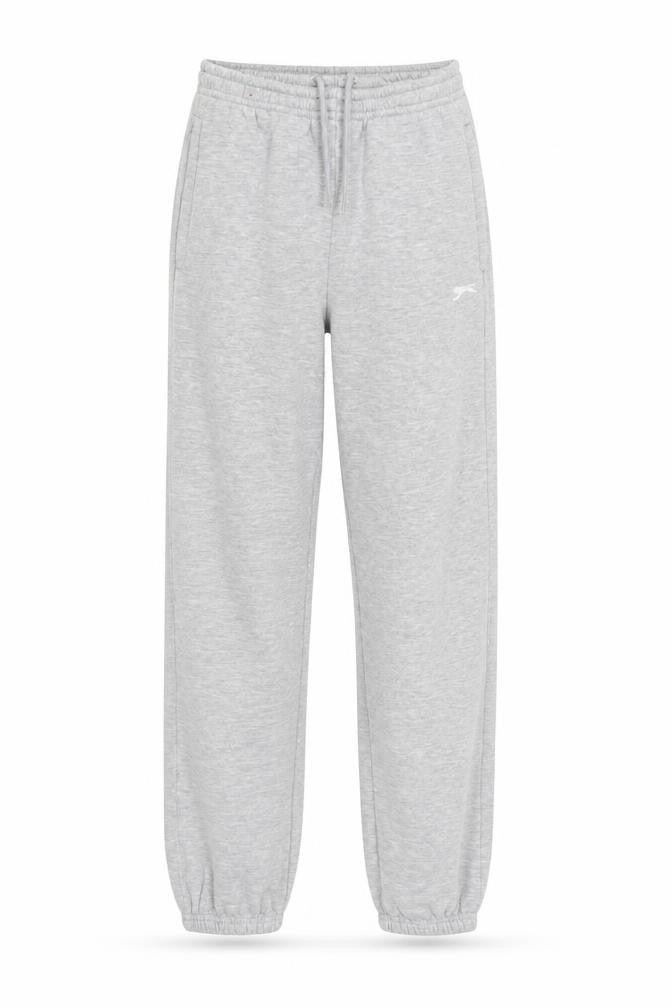 Front view of Slazenger boys’ grey jogger trousers 13 years