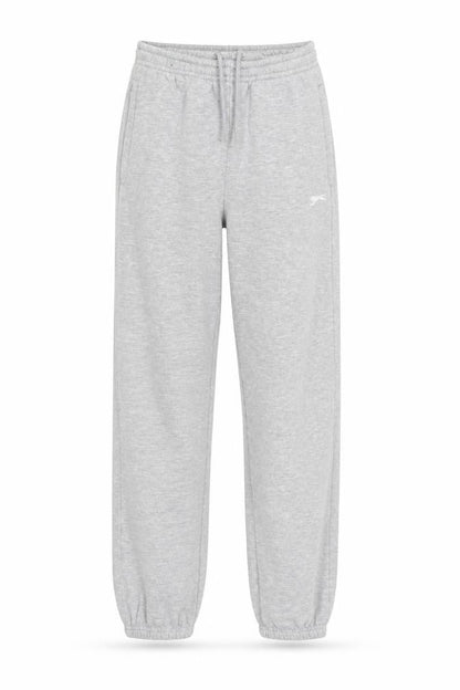 Front view of Slazenger boys’ grey jogger trousers 13 years