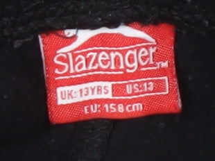 Slazenger Boys Black Track Pants 13 Years