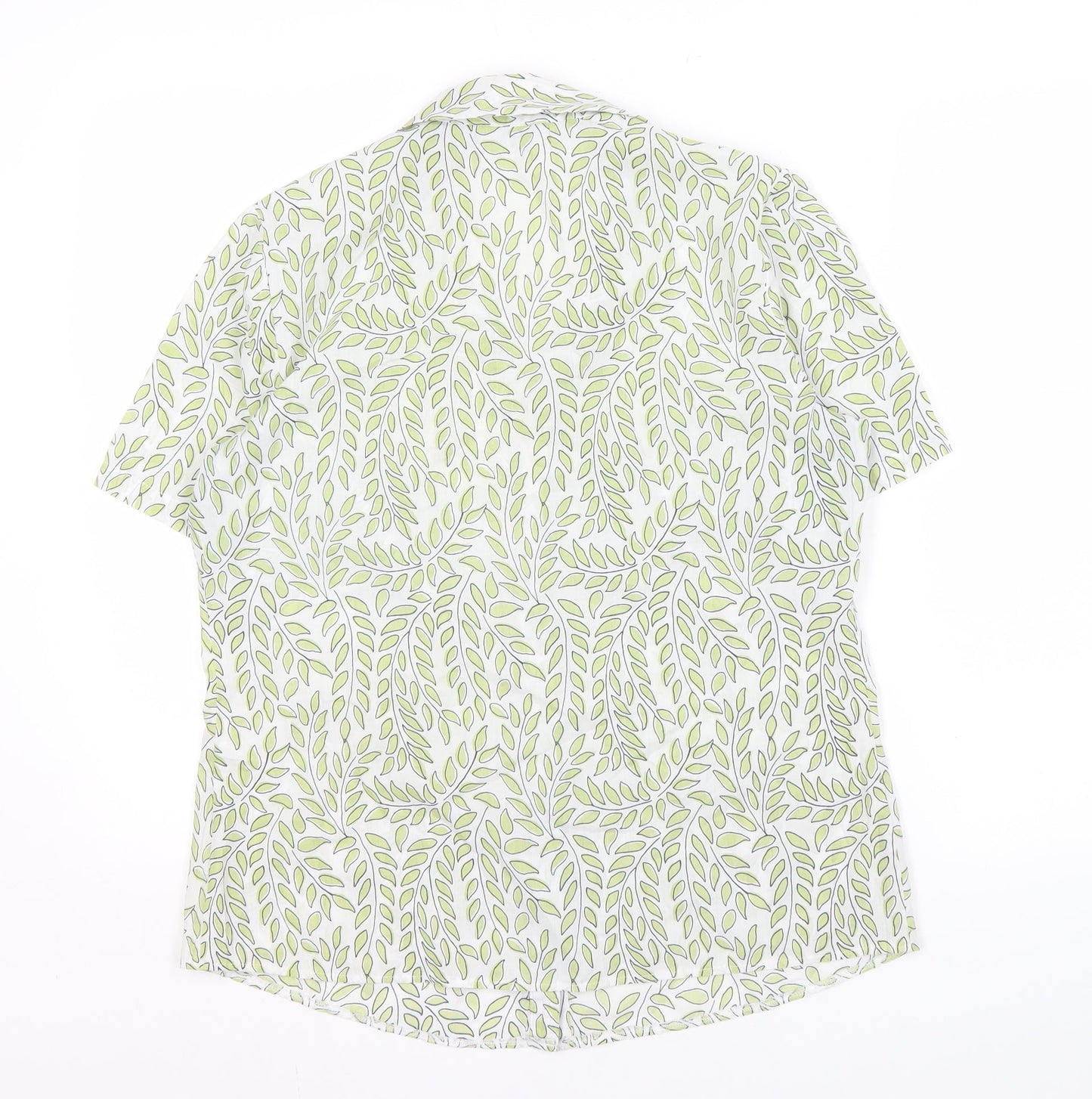 Isle Women's Green Floral Blouse - Size 10