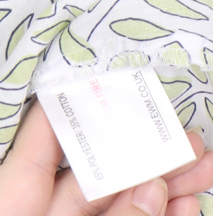 Isle Women's Green Floral Blouse - Size 10