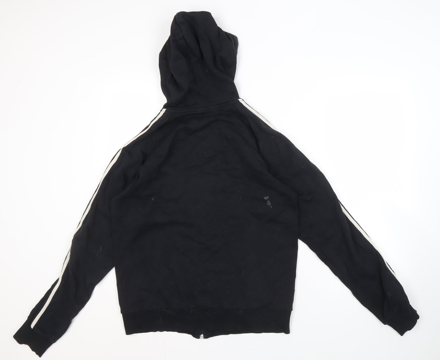 Unisex Adults UK Size M adidas Black Full Zip Hoodie