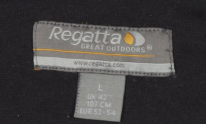 Mens UK Size L Regatta Black Full Zip Sweatshirt