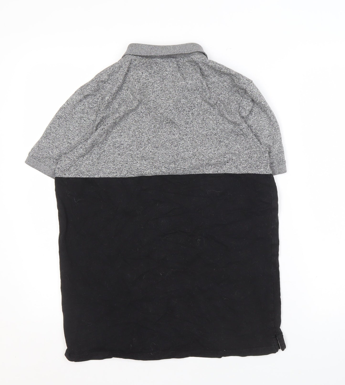 McKenzie Men's Grey Black Polo Shirt S Short Sleeve