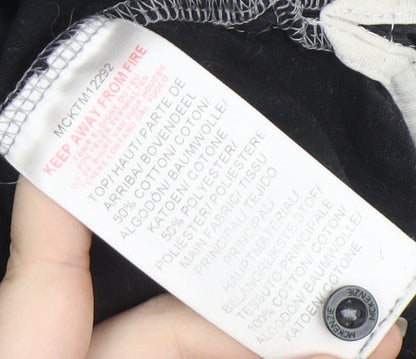 McKenzie Men's Grey Black Polo Shirt S Short Sleeve