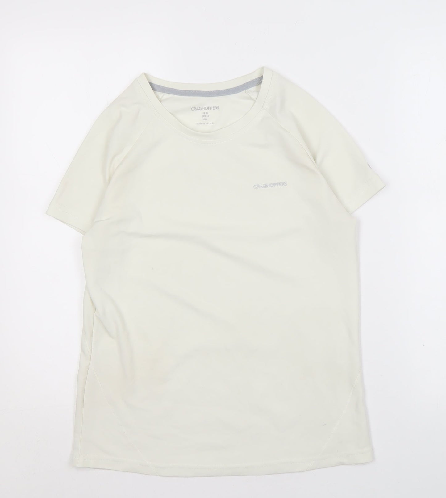Craghoppers Women's White Activewear T-Shirt Size 12