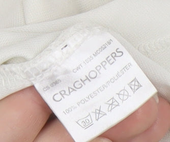 Craghoppers Women's White Activewear T-Shirt Size 12