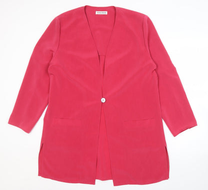 Womens UK Size 14 Windsmoor Pink Basic Jacket