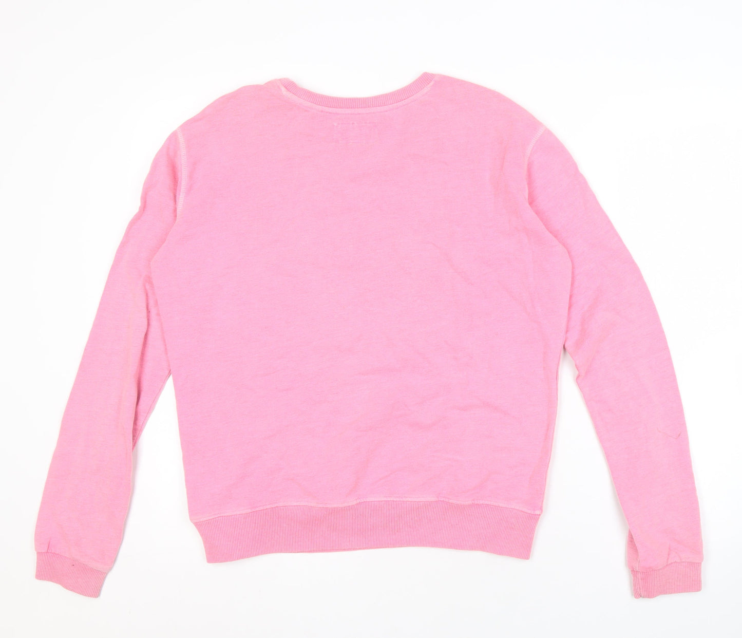 Superdry Women's Pink Logo Crew Neck Sweatshirt