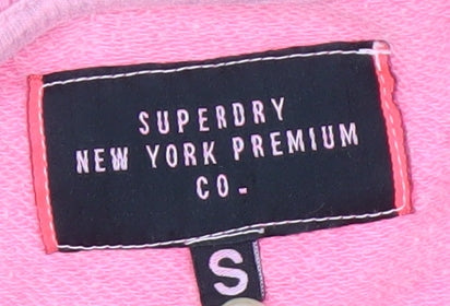 Superdry Women's Pink Logo Crew Neck Sweatshirt