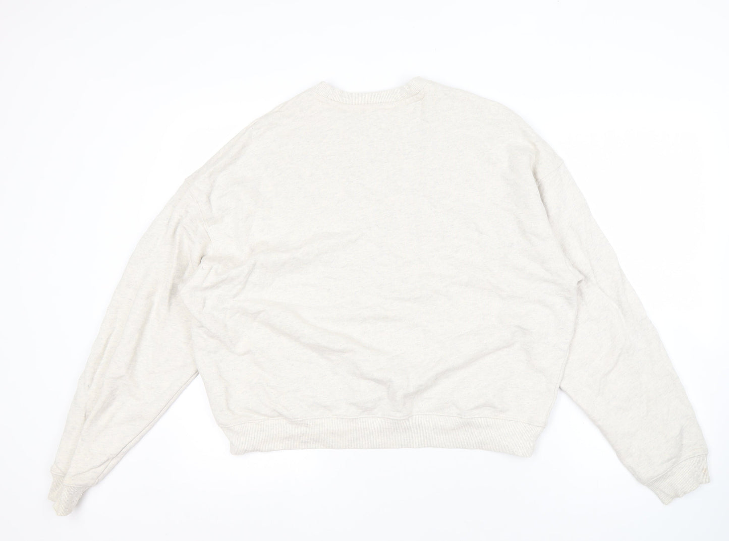 Reebok Beige Unisex Pullover Sweatshirt, M, Casual Style