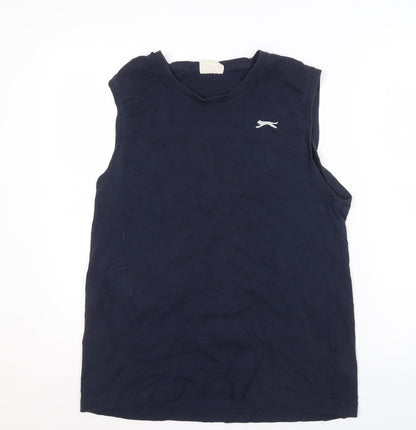 Slazenger Men's Blue Sleeveless Tank - Size L