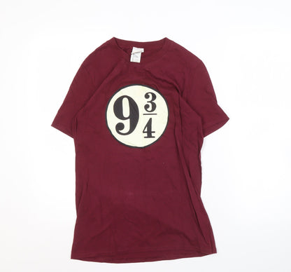 Mens UK Size S Harry Potter Red  T-Shirt